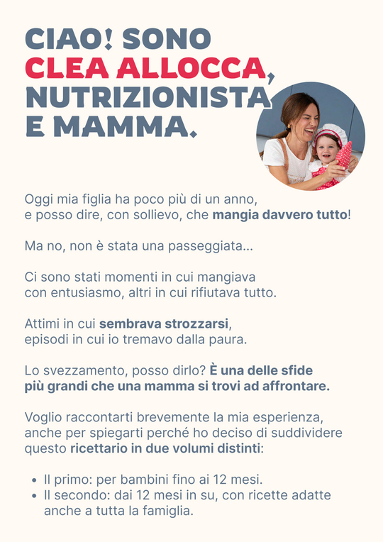 Svezzamento in Autonomia - Parte Uno: Ricettario dai 6 Mesi